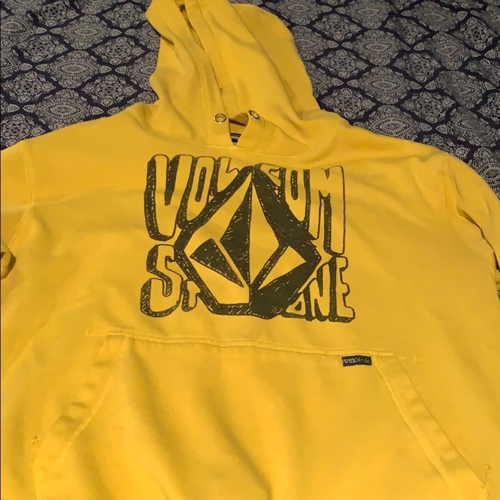 Vintage Volcom Stone sweatshirt yellow small